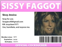 Sissy Faggot ID Card