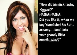 How did his dick taste, sissy?