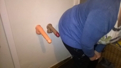 Showing me how big she wants cocks