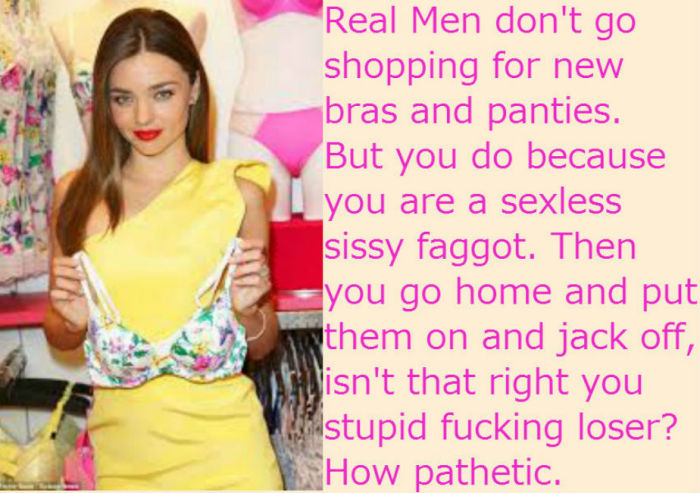 Real men don’t shop for new bras and panties!
