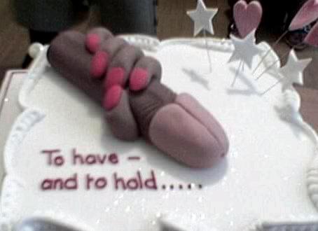 Handjob cake for bachelorette party
