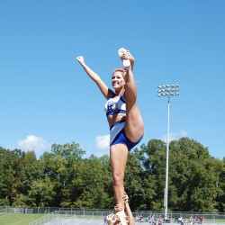 Cheerleaders love flashing their hot pussy for a good cause