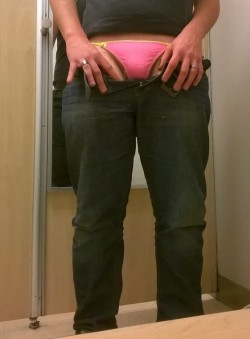 My pink sissy panties fully exposed!