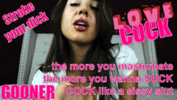 Stroke your dick and lick your lips!