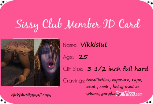 Vikki the Slut: A Fem Sissy Club Member