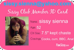 Sissy Sienna’s Sissy Club Card