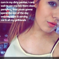 Cum in My Dirty Panties You Sissy Cum Eater!