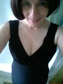 Sissy Trying to Lure Cock with Cleavage