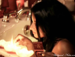 Indian Princess Lighting a Candle