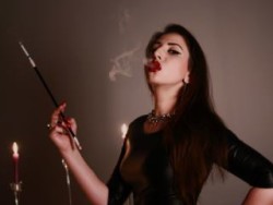 Watch Mistress Smoke While You Stroke
