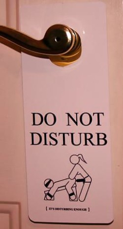 Do Not Disturb: I’m Pegging His Ass!