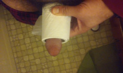 Skinny Dick Needed a Boner for the Toilet Paper Roll Test