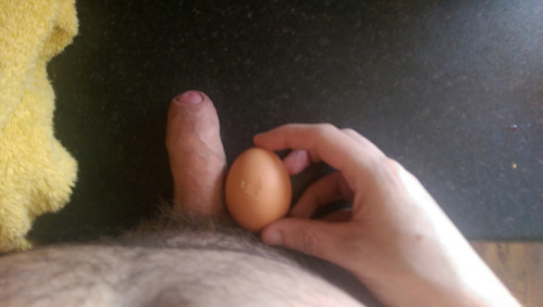Proud His Dick is Bigger Than an Egg