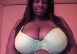 Black BBW Mistress Made Me Wank to Her Huge Boobs