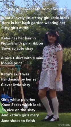 Just how much of a sissy little girl does Katie/kenneth look here and what a lovely pose so so sissy