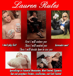 Lauren Rules Phone Sex and Financial Domination