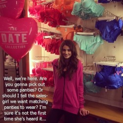 Princess Takes Sissy Panty Shopping (Caption)