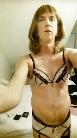 Sissy Posing in matching bra & panties