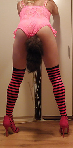 Sissy being a horny fox