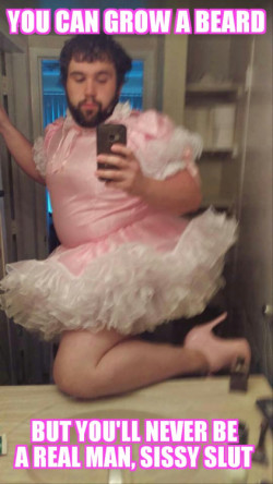 Sissy Can Grow a Beard but Not a Cock