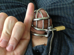 Chastity Slave Loses the Pinky Dick Challenge