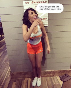 Some girls can’t resist taking a peek…