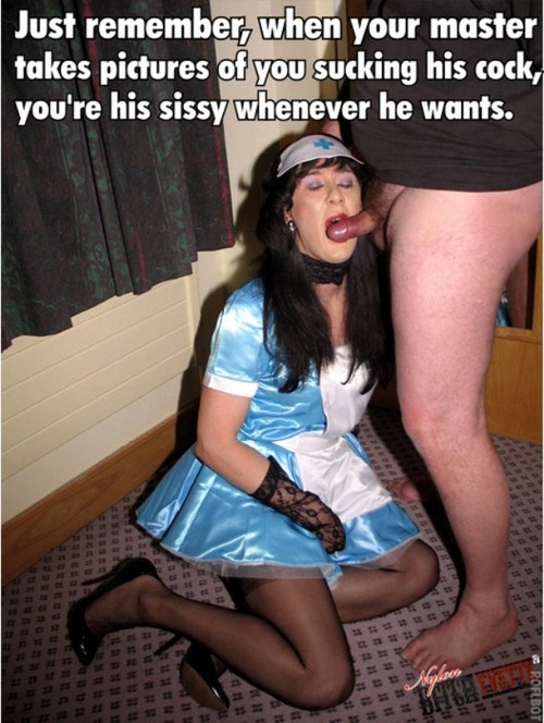 Blackmailing a sissy is the only and proper way .. 