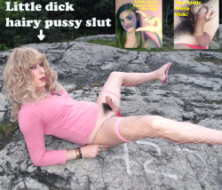 Little dick hairy pussy slut tranny