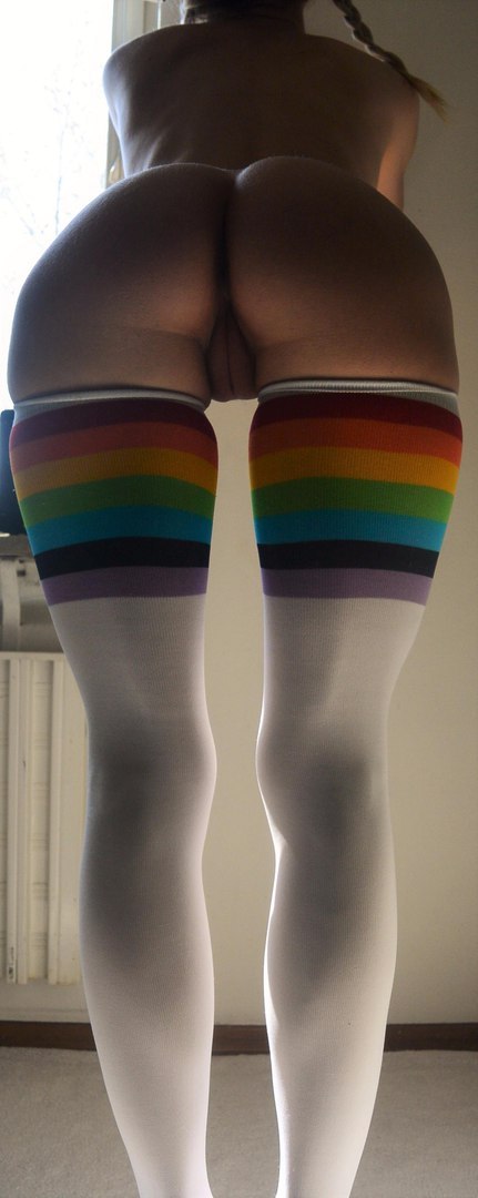 Worship Perfect Pussy and Ass in Knee High Socks.