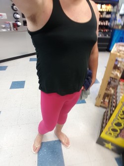Sissy faggot going into gas station for public humiligation