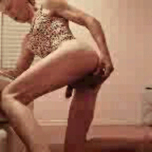 Sissy Breaks Ass in with Dildo Training