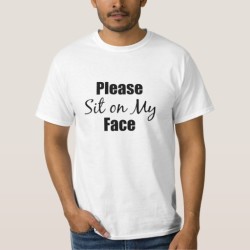 Sit on My Face T-Shirt for Facesitting Slaves