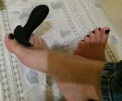 Stick this butt plug up your ass and then you can worship these feet