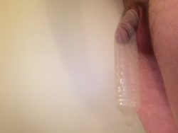 Condom challenge: Struggled to squeeze it all in