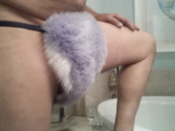 Fur panty wearing sissy craves black cock