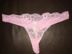 Nurse’s pale pink thongs I jacked off with