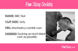 BBC Loving Sissy Boy ID Card