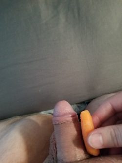 Beat the Baby Carrot Challenge against the smallest carrot I could grab