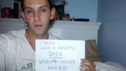 David lets the world know about his pathetic (less than 4 inch) boner