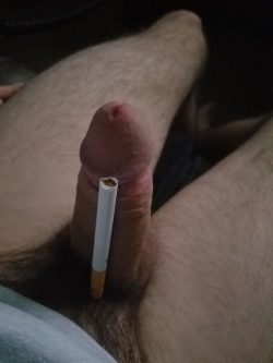 My cigarette challenge. With a boner even? That’s just sad :(