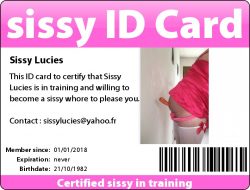 My sissy ID CARD