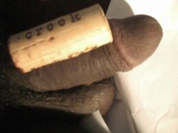 Wine cork cock half hard? That’s harsh lol