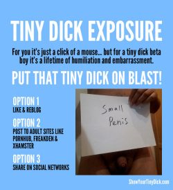 tiny dick exposure