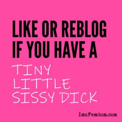Big List of Lil’ Sissy Dicks