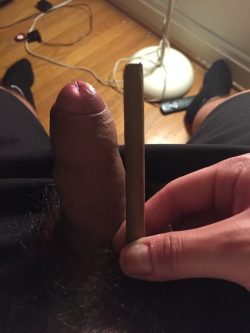 Have you smoked blunts bigger then my dick?