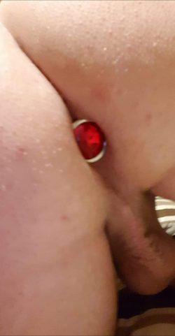 sissy jewelled butt plug