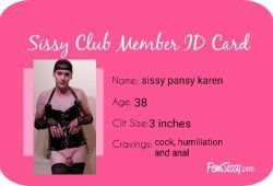 Sissy Pansy Karen’s ID Card
