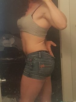 Looking like a slutty lil’ bitch in them daisy dukes
