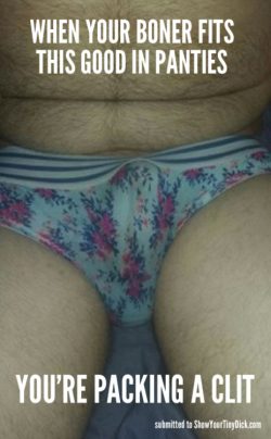 When your boner fits this good in panties…