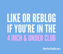 Four Inch and Under Club Roster